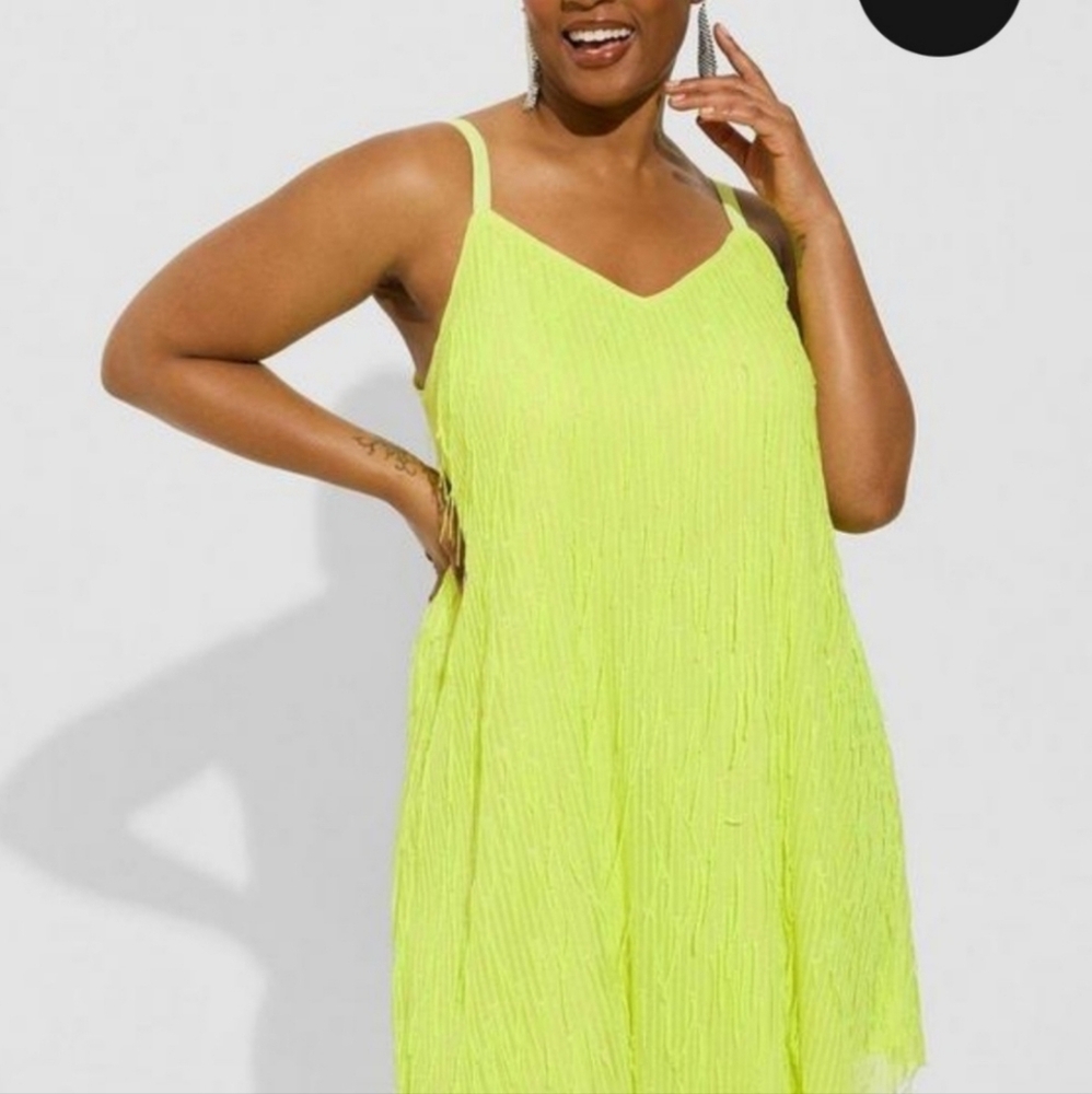 NWT- Mini Sequin Fringe Dress - SIZE 1